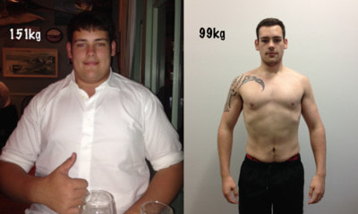 Gabe Bell before/after